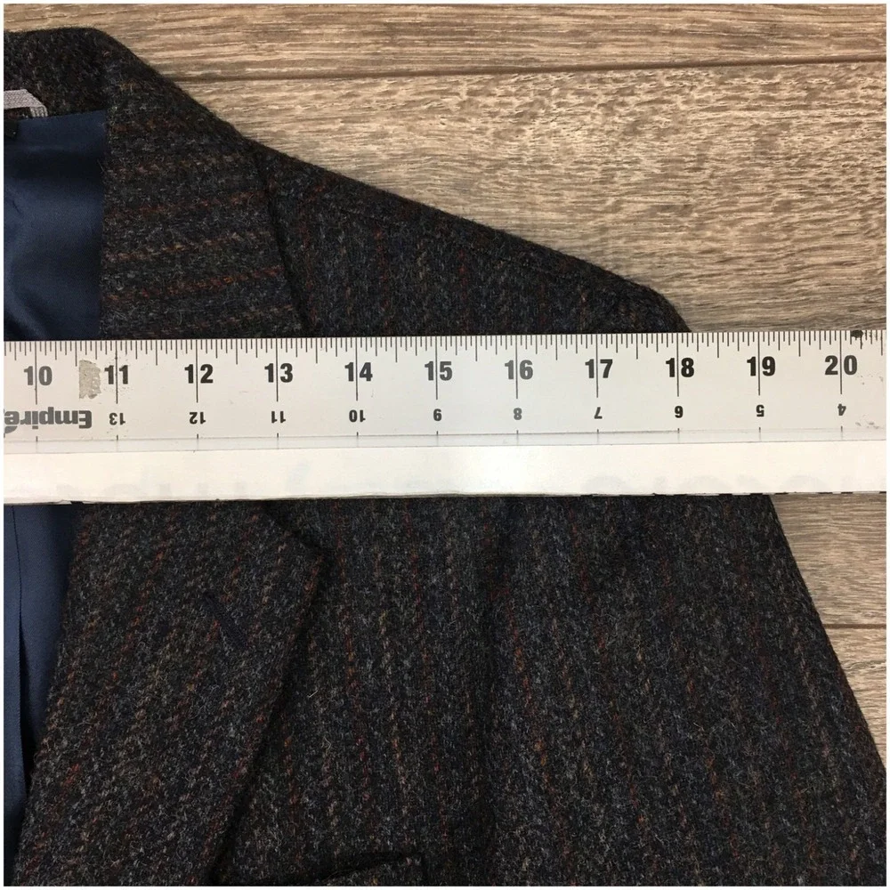VINTAGE HAGGAR Mens Tweed Blazer Sport Coat Casual‎ Jacket Size 40L Wool Suit